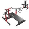 Chest Press Machine Upgraded, 1250LBS Foldable Bench Press Machine with Independent Converging Arms, Adjustable Height Chest Press Machine Space Saving Weight Bench, AB Workout Home Gym Equipment view 1