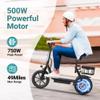 NAVIC T1PRO Electric Scooter Adults,Electric Scooter with Seat,Max 49 Miles Ranges,Top Speed 22 mph,750W Peak Motor,e Scooter for Pets,Cargo with Back Basket view 3