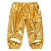 Agoky Kids Unisex Girls Boys Shiny Metallic Dance Pants Athletic Harem Trousers Hip Hop Jazz Street Dancewear 2-16 Years Gold 5-6 Years view 2