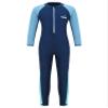 Moily Kids Boys Girls One Piece Long Sleeve Rash Guard Swimsuit Full Body Surfing Wetsuit Sunsuit UPF 50+ Navyblue 3-4 Years view 1