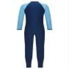 Moily Kids Boys Girls One Piece Long Sleeve Rash Guard Swimsuit Full Body Surfing Wetsuit Sunsuit UPF 50+ Navyblue 3-4 Years view 2