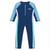 Moily Kids Boys Girls One Piece Long Sleeve Rash Guard Swimsuit Full Body Surfing Wetsuit Sunsuit UPF 50+ Navyblue 3-4 Years view 3