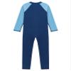 Moily Kids Boys Girls One Piece Long Sleeve Rash Guard Swimsuit Full Body Surfing Wetsuit Sunsuit UPF 50+ Navyblue 3-4 Years view 4