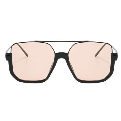 2024 Vintage Oversized Sunglasses Women Retro Big Square Sun Glasses Female UV400 Eyewear N45 (brown)