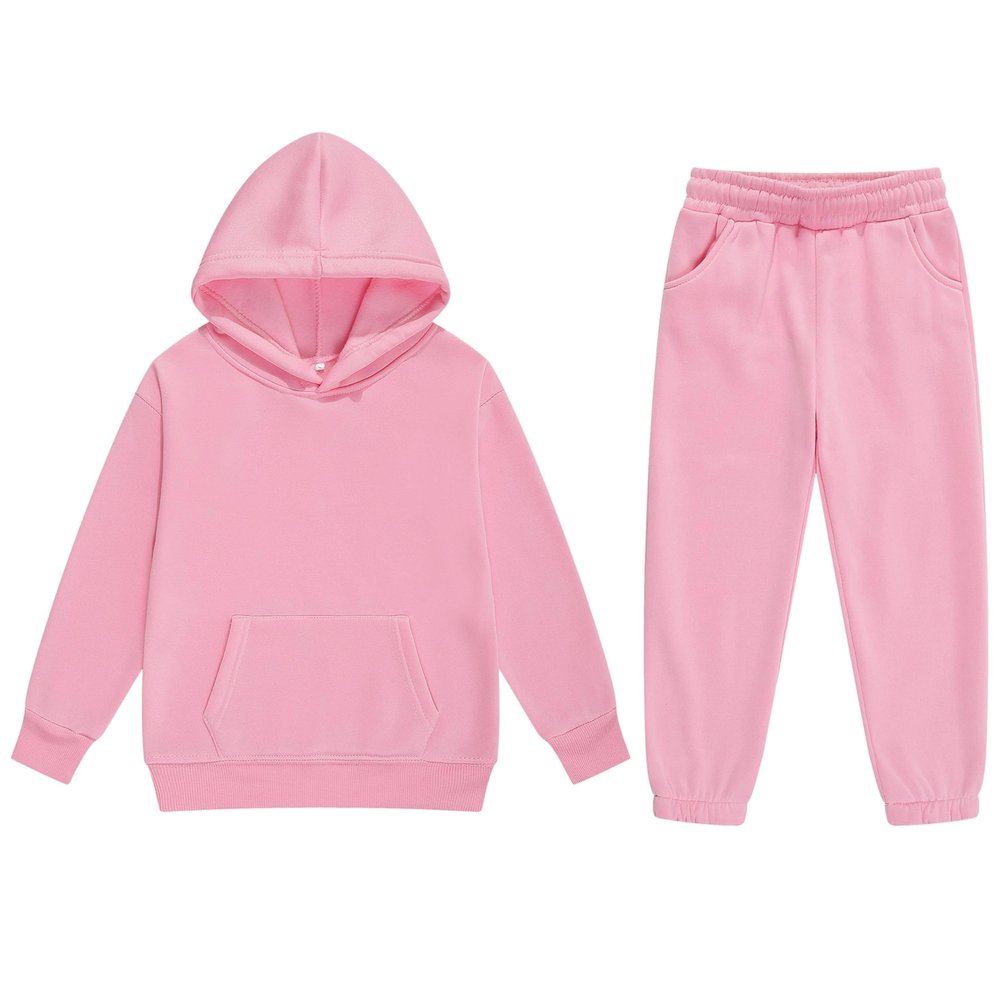 Boys 2 Pieces Sweatsuits Pullover Hoodie and Sweatpants Girls Fashion Tracksuit Set Birthday Gift for Kids