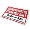 ADWD Spring Kitchen Mats Australian Cattle Dog Parking Only Rug Plain Door Mat for Crafts Entry Mats Indoor Home(Size:65X90CM), EHFPCFSCW-65X90CM view 2
