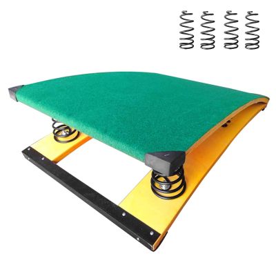 Katzowen Gymnastics Vault Springboard for Kids, Gymnastics Vault Springboard for Adult, 4 Spring Green Springboards, School/Home/Vaulting Training Spring Boards, Thickened Sport Equipment