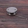 Pasuihcay Boat Deck Fill Filler Replacement Cap with Chain Stainless Steel Fuel Water Gas, silver view 3