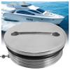Pasuihcay Boat Deck Fill Filler Replacement Cap with Chain Stainless Steel Fuel Water Gas, silver view 4