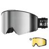 OutdoorMaster Falcon Ski Goggles Lens by ZEISS, OTG Snowboard Goggles Anti-fog, Magnetic Interchangeable Lens, Snow Goggles for Men & Women, Gray Vlt 13% view 1