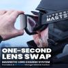 OutdoorMaster Falcon Ski Goggles Lens by ZEISS, OTG Snowboard Goggles Anti-fog, Magnetic Interchangeable Lens, Snow Goggles for Men & Women, Gray Vlt 13% view 3