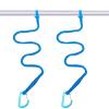 MOOCY Kayak Paddle Leash, 3-7 ft Stretchable Strap Lanyard for SUP, Canoeing, Fishing Accessories - Secure Bungee Rod Holder Tether(Blue, 2 Pack) view 1