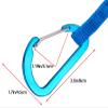 MOOCY Kayak Paddle Leash, 3-7 ft Stretchable Strap Lanyard for SUP, Canoeing, Fishing Accessories - Secure Bungee Rod Holder Tether(Blue, 2 Pack) view 4