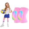 PAMAID Volleyball Knee Pads for Kids Girls, Sponge Knee Brace Breathable Flexible Elastic Knee Support for Volleyball Football Dance Skating Basketball Sports, 3-7 Years view 1