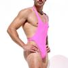 JOCKMAIL Men's Bodysuit Leotard Sexy Mens One-Piece Swimsuit Back One-Piece Tank Top Stretch Swimsuit Singlet Workout (US, Alpha, Medium, Regular, Regular, Pink) view 3