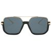2024 Vintage Oversized Sunglasses Women Retro Big Square Sun Glasses Female UV400 Eyewear N45 (gold black)