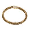 putouzip Miami Cuban Link Chain Set For Men 18K Gold Plated Stainless Steel 6/8mm Curb Bracelet Necklace Diamond Chains view 3
