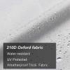 ChiMiao 4 Pack Boat Seat Cover, Outdoor Waterproof Pontoon Captain Boat Bench Chair Seat Cover, Chair Protective Covers, Silver grey view 3