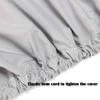 ChiMiao 4 Pack Boat Seat Cover, Outdoor Waterproof Pontoon Captain Boat Bench Chair Seat Cover, Chair Protective Covers, Silver grey view 4