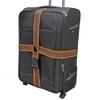 FixtureDisplays 6.5-12.5 Feet Adjustable Luggage Straps, Wide Travel Secure Belt for Suitcase, Luggage Accessories to Secure Bag Cargo Safe Quick-Release, Gray + Orange 22101-2D view 2