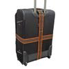 FixtureDisplays 6.5-12.5 Feet Adjustable Luggage Straps, Wide Travel Secure Belt for Suitcase, Luggage Accessories to Secure Bag Cargo Safe Quick-Release, Gray + Orange 22101-2D view 3