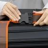 FixtureDisplays 6.5-12.5 Feet Adjustable Luggage Straps, Wide Travel Secure Belt for Suitcase, Luggage Accessories to Secure Bag Cargo Safe Quick-Release, Gray + Orange 22101-2D view 4