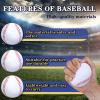 Bac-kitchen 4 Pack Foam Baseballs, 9 Inch Soft Baseballs Training Pitch Baseball Baseball Stress Ball with Drawstring Bag (White 4Pack) view 3