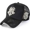 JNKET Unisex Breathable Baseball Cap Trucker Hats Outdoor Sports Cap Gorras Baseball Casquette (Polyester, Black&Silver) view 1