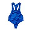 JOCKMAIL Men's Bodysuit Leotard Sexy Mens One-piece Swimsuit Back One-Piece Tank Top Stretch Swimsuit Singlet Workout (US, Alpha, Medium, Regular, Regular, Blue) view 4