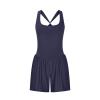Athletic Rompers for Women Sleeveless One Piece Workout Jumpsuits Wide Leg Yoga Shorts Romper Casual Gym Outfits view 3