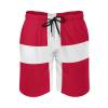 Adugen Origei Sovereign Military Order of Malta Flag Men's Beach Shorts Bathing Suits with Pockets S view 2