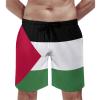 Adugen Origei Palestine Flag Shorts Surf Men's Beach Swim Trunk L view 2