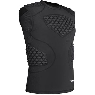 DGXINJUN Men's Baseball Chest Rib Protector Sleeveless Shirts Padded Shirt for Aldult Softball Football Rugby T Ball Heart Sternum Guard