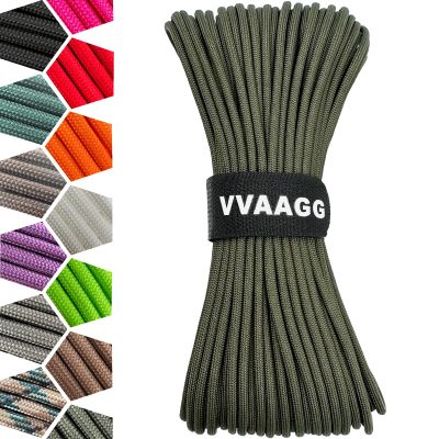 VVAAGG 1000 Paracord Rope 200FT, 4mm Utility Parachute Cord 12 Strand Nylon Rope for Camping, Tent, Clothsline, Outdoor Hiking, Fishing (Army Green, 200FT)