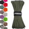VVAAGG 1000 Paracord Rope 200FT, 4mm Utility Parachute Cord 12 Strand Nylon Rope for Camping, Tent, Clothsline, Outdoor Hiking, Fishing (Army Green, 200FT) view 1