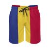 Adugen Origei Romanian Flag Shorts Surf Men's Beach Swim Trunk S view 2