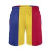 Adugen Origei Romanian Flag Shorts Surf Men's Beach Swim Trunk S view 3