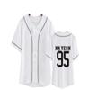 FUJUTANG Twice Baseball Jersey Tzuyu Mina Momo Sana Dahyun Chaeyoung V Neck Hip-Hop T-Shirt view 1