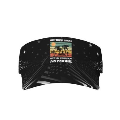 SwpWab Retired 2024 Not My Problem Cool Breathable Fashionable Eye Protection Sunshade Top Hat Black