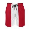 Adugen Origei Peru Flag Men's Beach Shorts Bathing Suits with Pockets S view 2