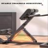 Heavy-Duty Adjustable Roman Chair Versatile Back Hyperextension Extension Roman Bench Abs Exerciser Leg Strength Trainer For Home Gym 5 Height Adjustable 330lbs Capacity view 4