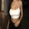 ONDIAN Sexy Tank Top Black Crop Tops Women Summer Camis Backless Camisole Casual Tube Top Female Sleeveless Cropped Vest(Color:Black,Size:Small) view 3