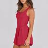 KICILVS Athletic Rompers for Women Sleeveless Workout Jumpsuits Wide Leg Yoga Shorts Romper Casual Gym Outfits view 3