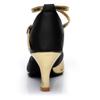 Women Ladies Dancing Prom Ballroom Latin Ballet Dance Singles Shoes Sunflower Sandals for Women (Gold, 7) view 2