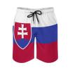 Adugen Origei Slovakia Flag Men's Beach Shorts Bathing Suits with Pockets XL view 2