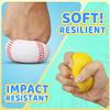 Dilabnba 6PCS Foam Baseballs, Softballs Practice Training Ball for Kids Beginners, Hand Exercise Squeeze Ball for Kids Adults, Safe Throwing, Catching and Batting Practice (2.6inch) view 4