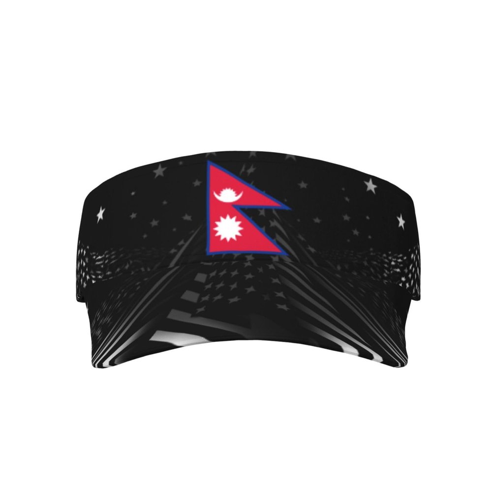 SwpWab Flag of Nepal Cool Breathable Fashionable Eye Protection Sunshade Top Hat Black