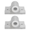NDNCZDHC 2Pcs Boat Aluminum Oar Lock Socket 14MM Marine Round Gunwale Aluminum Jon Rowboat Oarlock Socket for Boat view 4