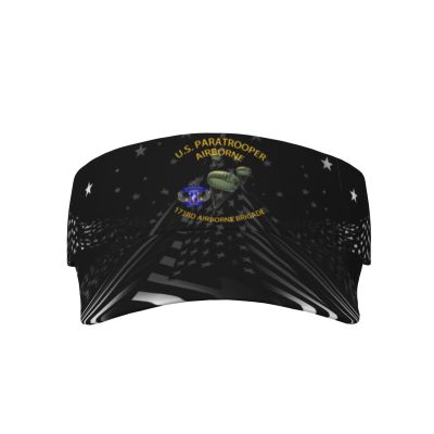 SwpWab Us Paratrooper 173rd Airborne Brigade Cool Breathable Fashionable Eye Protection Sunshade Top Hat Black