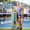 STENCILIT Pickleball Court Stencil Kit for Concrete - Thick Plastic, Half-Court Kit for Driveway & Concrete, Reusable, Easy Assembly, for a 44 Long and 20 Wide Court view 2